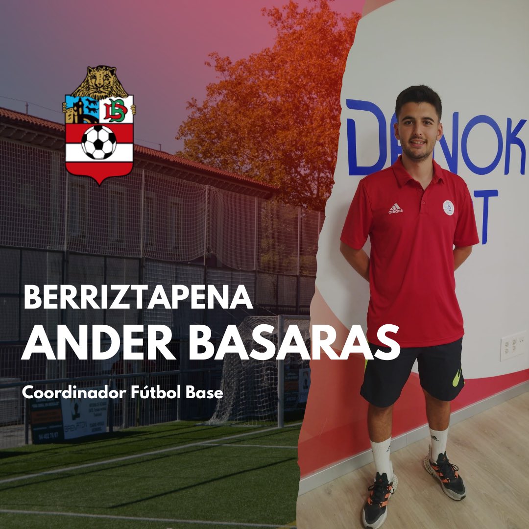 ✅ Más incorporaciones y renovaciones en la estructura deportiva

📌 Alex Cano, nuevo coordinador de juveniles

📌 Aitzol Ruiz continúa como responsable de la preparación física

📌 Ander Basaras sigue como coordinador de fútbol base y será el nuevo entrenador del Infantil A.