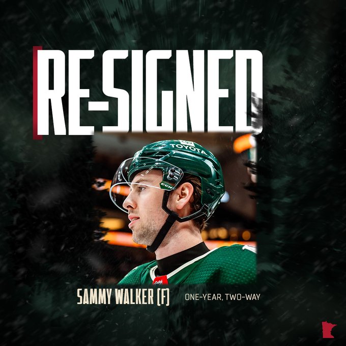 Sammy Walker re-signed graphic one-year, two-way contract 