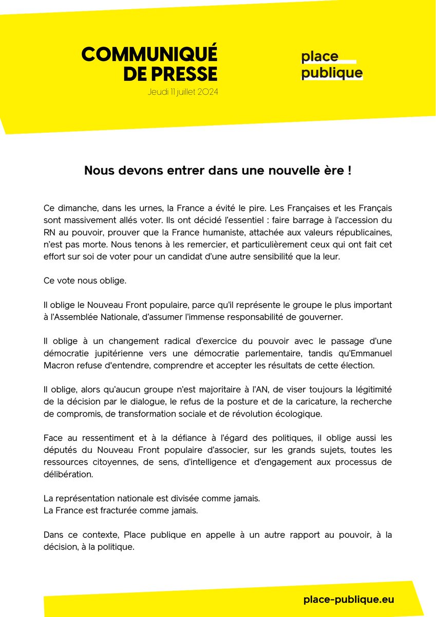 Place publique 🟡 tweet media