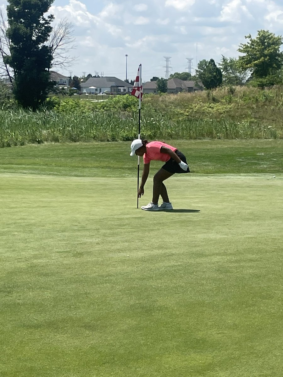 GirlsGolfAHS's tweet photo. Archbold senior, Aniyah Copeland, hit a hole in one at Eagle’s Landing today!! It was a par 3, 103 yards, hole #8, and her club of choice was a pitching wedge. Outstanding job!! #GoBlue #streakpride ⛳️⚡️💪🏼 https://t.co/SdQiv30Zvu