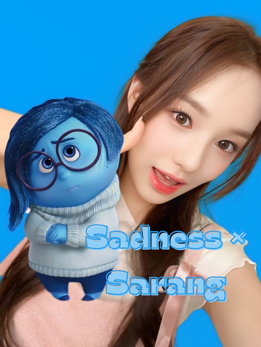 jusmnemosyne's tweet photo. Sarang as Sadness https://t.co/JqjN8Y7dHF