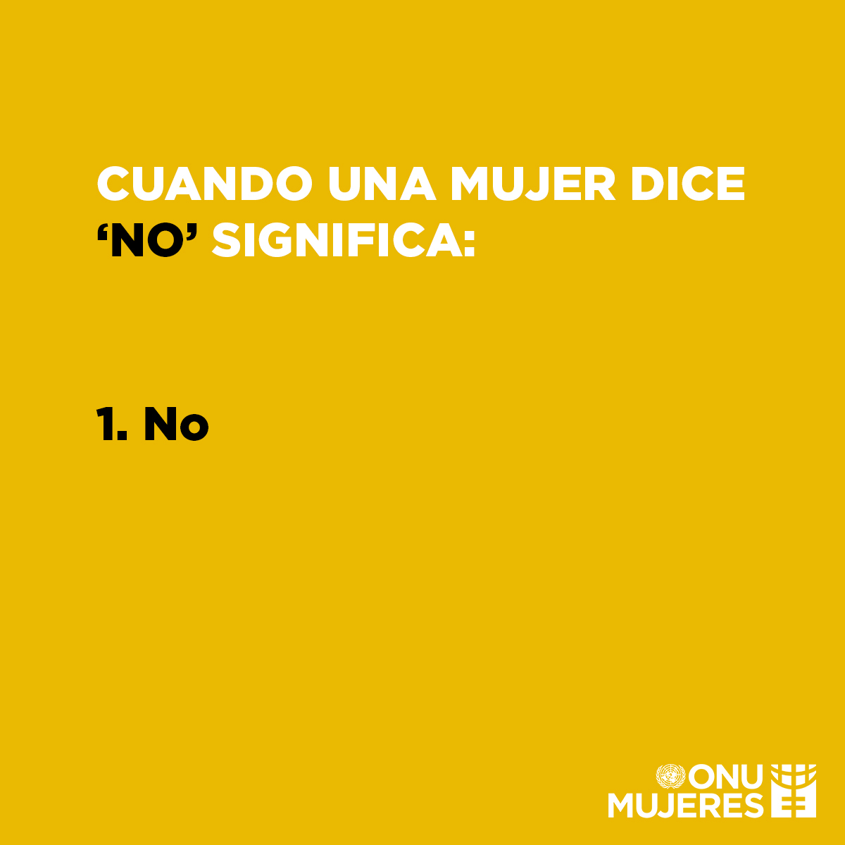 ONU_es's tweet photo. NO es NO.
No hay límites difusos cuando se trata del consentimiento.
@onumujeres te muestra cómo puedes combatir la cultura tóxica de violencia contra la mujer:

https://t.co/rz6toh5wTj https://t.co/JSQejisgBh
