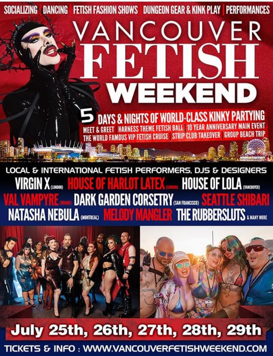 The countdown is on!! Two weeks to go!! Do you have your tickets for #VancouverFetishWeekend?! vancouverfetishweekend.com/home/buy-ticke…
