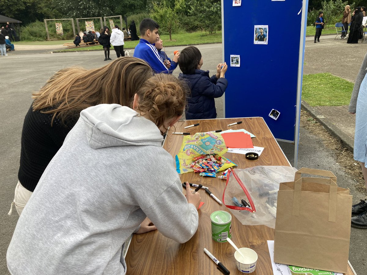 DerbyHSBuryMFL's tweet photo. Garden Party time. Throwing competition and Eiffel Tower drawing https://t.co/mOgB8o3NuA
