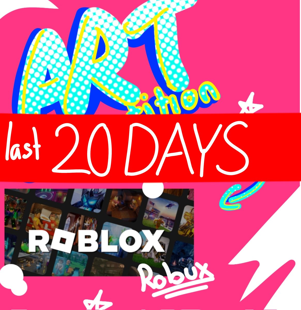 Kei8sama's tweet photo. KEI'S ART CONTEST!!

# Prizes🏆

🌹🥇3000 robux
🌺🥈1250 robux
💐🥉750 robux
tax is sadly not included

# How to join ?
- Add me on Twitter! 🎶
- Leave a comment💬
- Join my discord server ✈️

Deadline!
July 31

https://t.co/XVJEQKRGWk

#artcontest #artists
#robuxartcontest #art https://t.co/wRrFLUsV1b