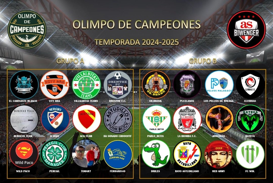 🎰 Presentamos el sorteo de los dos grupos de la 3ª edición. 

🧑🏻‍🏫 24 Maestros de <a href="/biwenger/">Biwenger Fantasy 🏆</a> se medirán por conseguir el doblete.

✳️ Solo repiten 2 Managers de la temporada pasada.

🏆 Campeón del Ranking General
🎁 Trofeo

🏆 Campeón del Torneo 1vs1
🎁 Liga Premium
