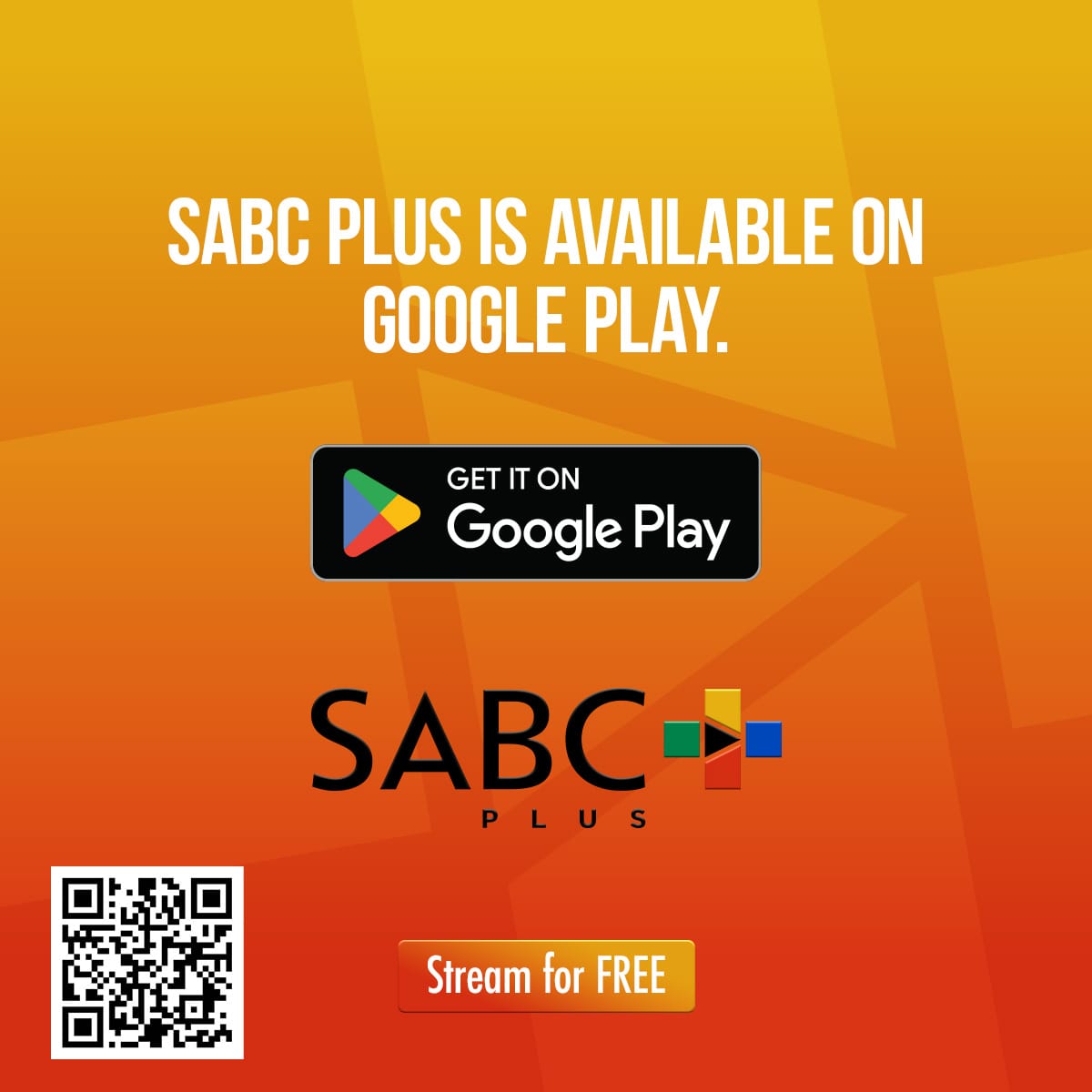 Official_SABC1's tweet image. Get the @SABCPlus app on your Google Play Store and stream the best entertainment from your phone or tablet. Register for free: bit.ly/4cLJCMw

#SABCPlus
#StillHome