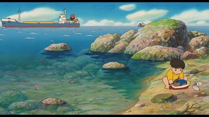 anime_'s tweet photo. Ghibli seaside 🌊 https://t.co/9BWNEnckBT