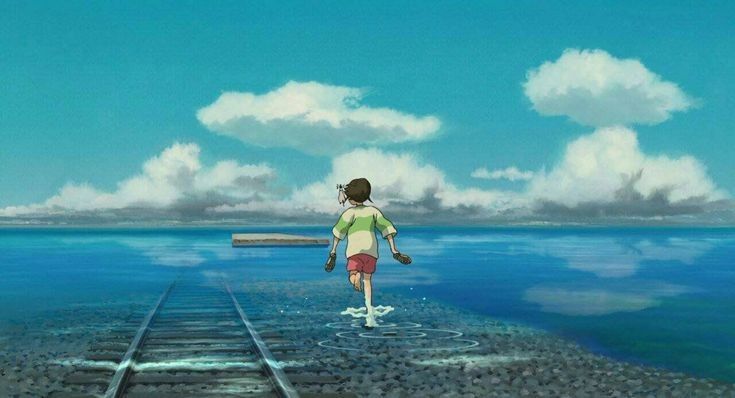anime_'s tweet photo. Ghibli seaside 🌊 https://t.co/9BWNEnckBT