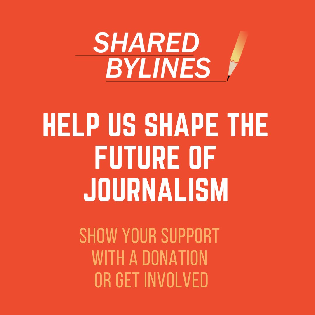 sharedbylines's tweet photo. Pay it forward! Shared Bylines is committed to helping foster a more inclusive, diverse journalism industry. Help us by getting involved as a mentor or donating so that we can support the work of BIPOC student journalists. #cdnjournalism #cdnmedia
https://t.co/M12sfiLLZa https://t.co/cFy85kOPoN