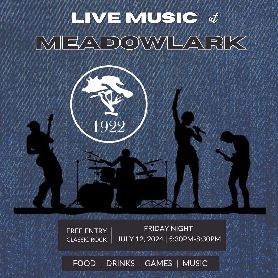 Meadowlarkgc's tweet photo. T - 24 hours until music night! Join us for another fun night of live music, food, drinks, and games at Meadowlark Golf Club in Huntington Beach.
#livemusic #huntingtonbeach #dancing #music #show #entertainment #games #food #foodie #ocfoodie #freeentry https://t.co/yMOtwEsqSv