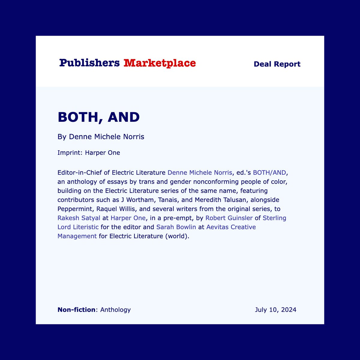 Electric Literature tweet media