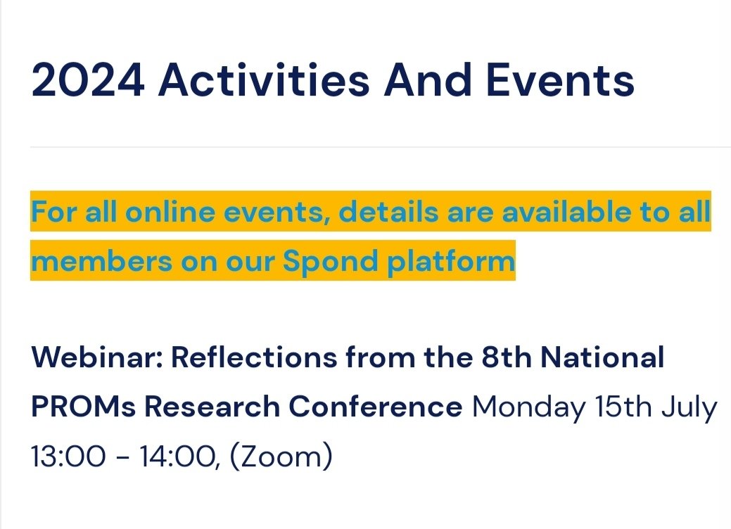 National PROMs Network (@networkproms) on Twitter photo Don't forget that in this month's #PROMs webinar we look at some of the key takeaways from an absolutely brilliant #UKPROMS conference last month, organised by the
#ISOQOL_UK team.
<a href="/abuisman/">Antoinette Davey</a> <a href="/PicklesTim/">Tim Pickles</a> <a href="/jon_evans_uk/">JonEvans</a> Don't forget that in this month's #PROMs webinar we look at some of the key takeaways from an absolutely brilliant #UKPROMS conference last month, organised by the
#ISOQOL_UK team.
<a href="/abuisman/">Antoinette Davey</a> <a href="/PicklesTim/">Tim Pickles</a> <a href="/jon_evans_uk/">JonEvans</a>