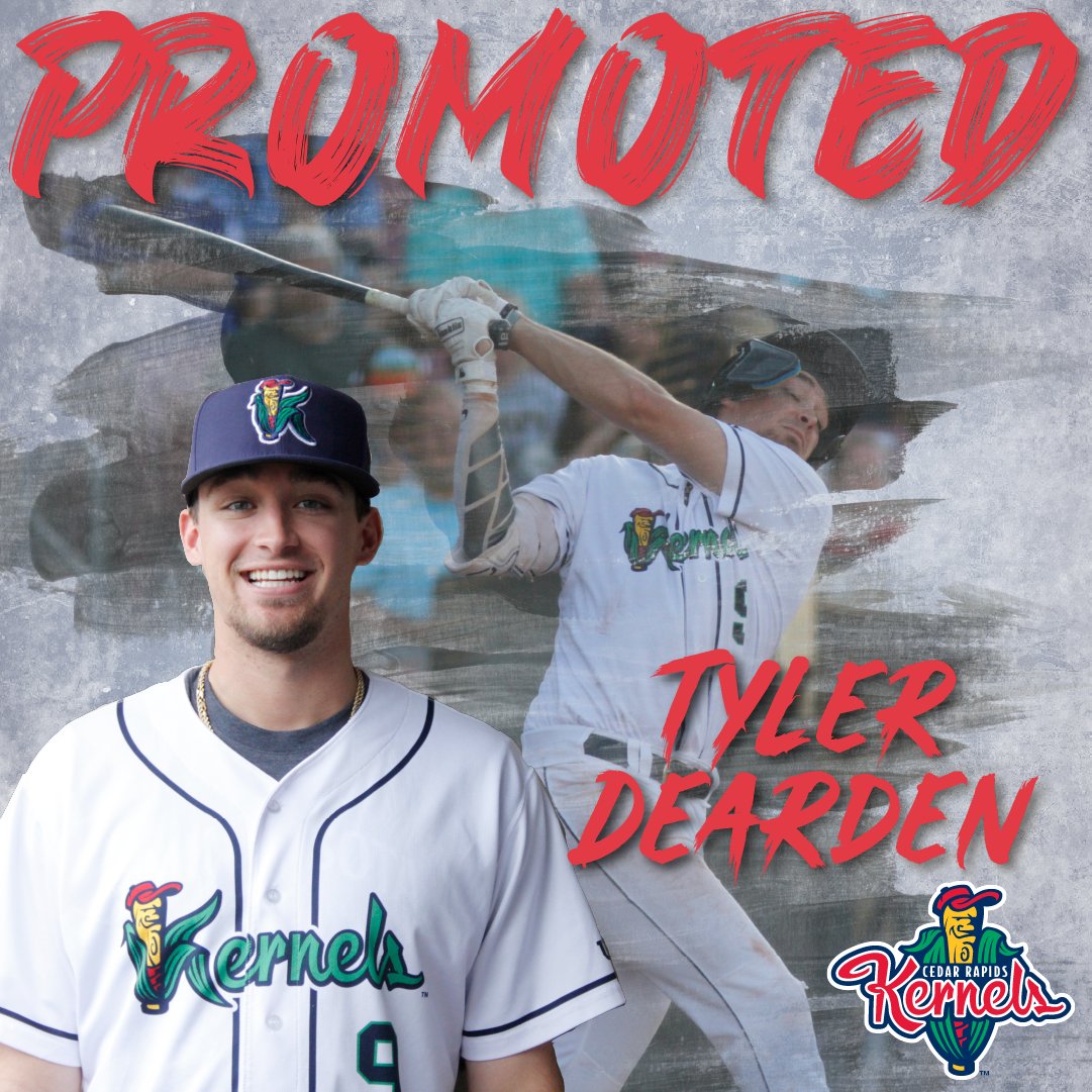 CRKernels's tweet photo. Congratulations to Tyler Dearden on being promoted to Double-A! The #CRKernels wish you luck in Wichita #TwinsTerritory https://t.co/ysFxoikBlp
