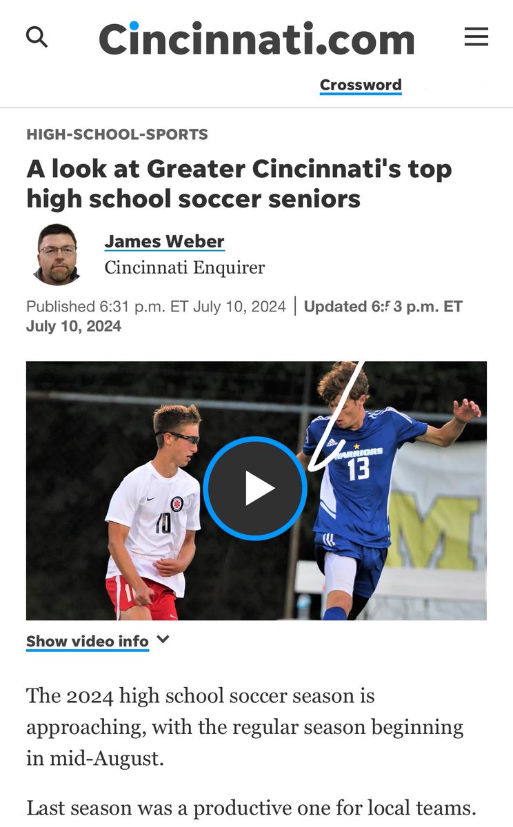 Indian Hill Soccer (@ihbravessoccer) on Twitter photo 👀 A little shout out to our own <a href="/ConnorWilkes06/">Connor Wilkes</a> & <a href="/brady_evans10/">Brady Evans</a> in the <a href="/ENQSports/">Enquirer Sports</a> fall season preview!
Can’t wait to see all of our boys hit the field together as we start tuning up for the season!
Thanks to <a href="/JWeberSports/">James Weber</a> for the preseason peek & the always solid coverage! 👀 A little shout out to our own <a href="/ConnorWilkes06/">Connor Wilkes</a> & <a href="/brady_evans10/">Brady Evans</a> in the <a href="/ENQSports/">Enquirer Sports</a> fall season preview!
Can’t wait to see all of our boys hit the field together as we start tuning up for the season!
Thanks to <a href="/JWeberSports/">James Weber</a> for the preseason peek & the always solid coverage!