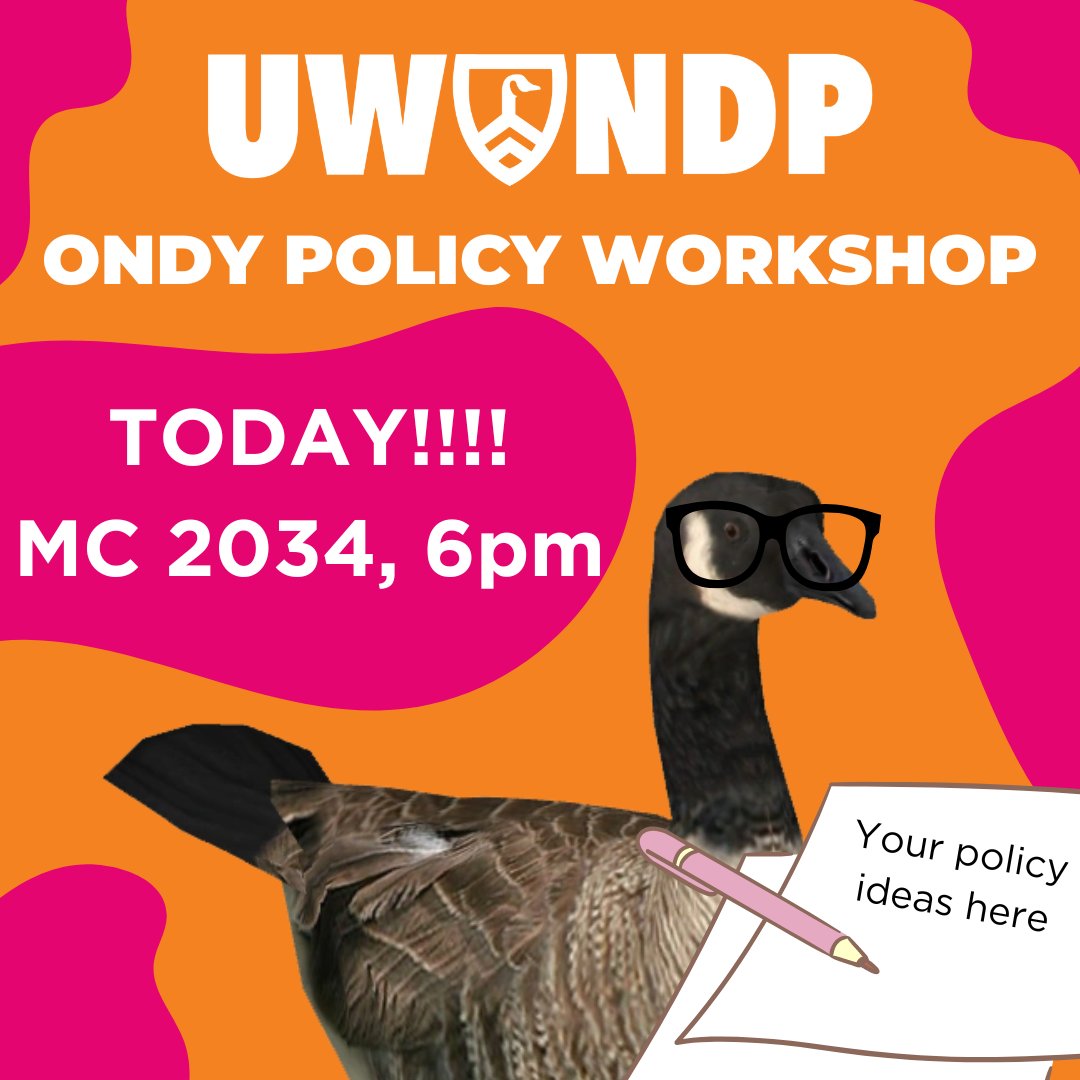 University of Waterloo NDP tweet media