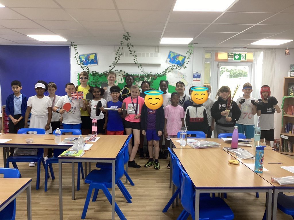 warrenleadacad's tweet photo. We’ve had a fantastic immersive day learning about the @Olympics. Children came to school dressed as Olympic athletes, took part in Olympic sports with @PremEd_EastMids and made athletic sculptures. This afternoon we then celebrated our annual summer fayre with a sports twist! https://t.co/YHcjnWYurX