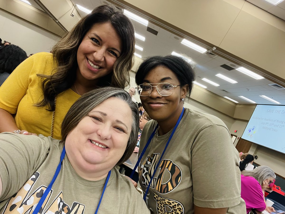 RubalcadoN's tweet photo. Spending our time @Academy4TYC this week!  Ready to learn, share, and grow together! Thank you @Region18ESC  and @Sarah_R_Cecil for this wonderful opportunity! @ECISD_EarlyEd #EarlyChildhoodEducation #ATYC2gether https://t.co/85mEhOE9MZ