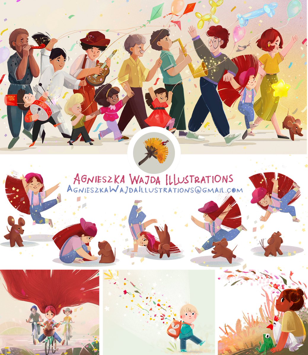 a_wajda_illo's tweet photo. #portfolioday once again!
I'm Agnes, anillustrator specializing in picturebooks and character designs. I am currently LF representation and am open to new edeavors ni October 2024!
#picturebook #childrensbook #artist #illustrator  #kidlit #kidlitart #characterdesign #book #books https://t.co/fpiuhJTMVL