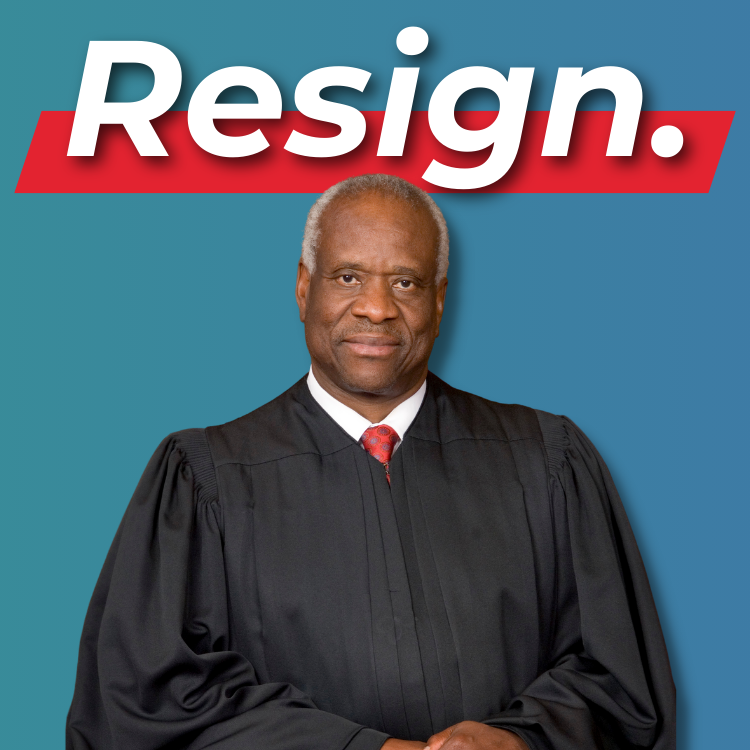 AFJAction's tweet image. Justice Thomas' utter disregard for ethical standards and violation of public disclosure law is unacceptable and must be stopped.

Justice Thomas' resignation is OVERDUE. #ThomasResign 

Join our call for Justice Thomas' resignation: afjactioncampaign.org/actions/thomas…