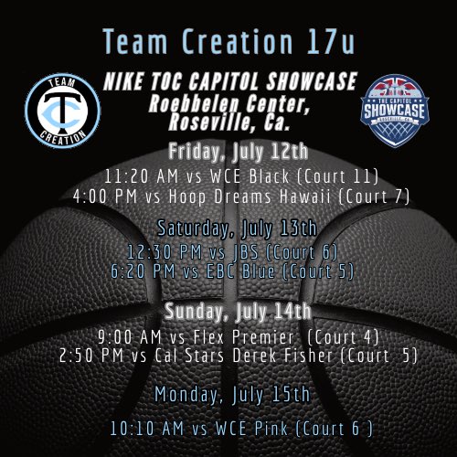 Team Creation is ready for the viewing period in Roseville!