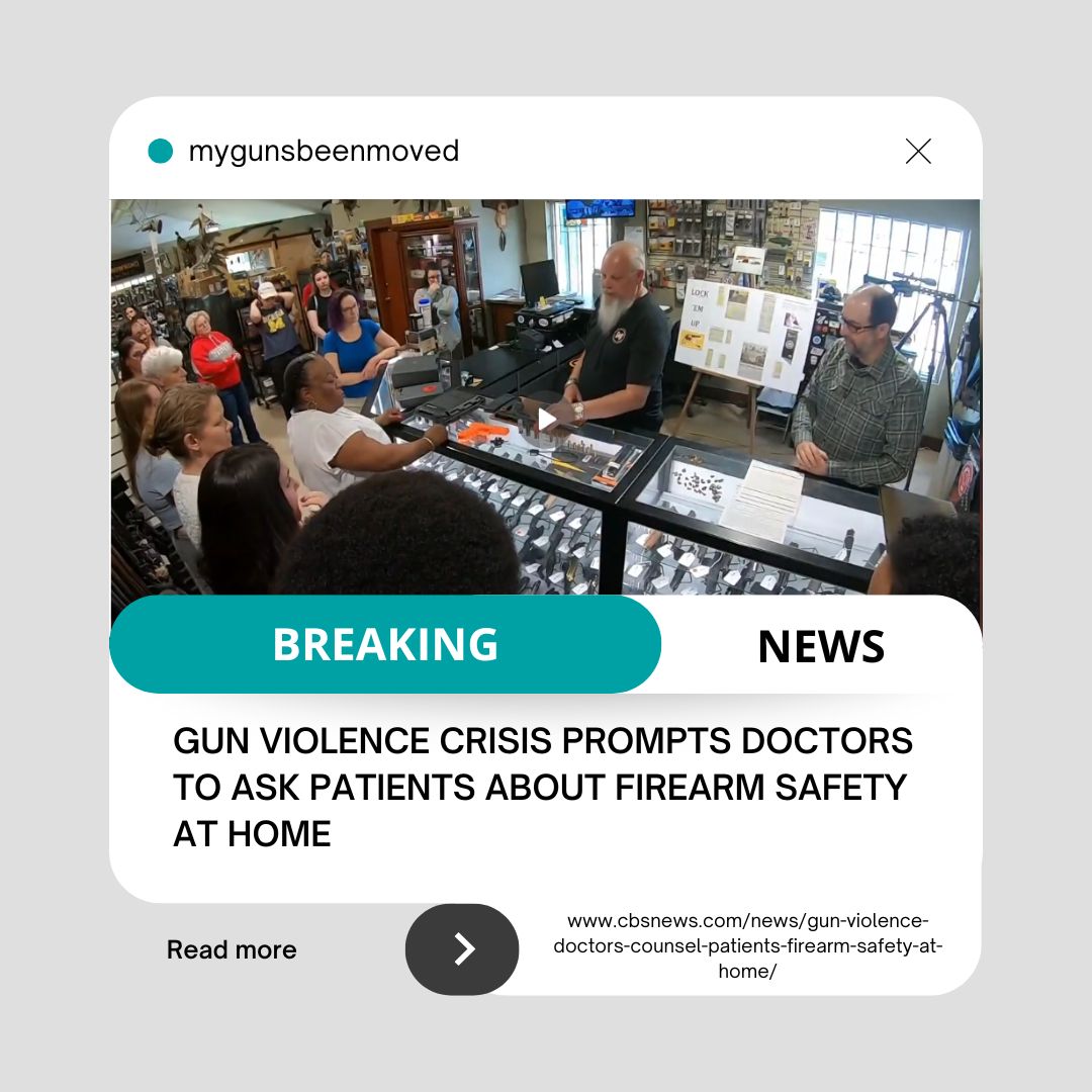 MyGunsBeenMoved's tweet photo. 🔔 BREAKING NEWS: The gun violence crisis is leading doctors to ask patients about firearm safety at home. This crucial conversation can save lives by promoting responsible gun ownership. Read more about this important development. #GunSafety

Link: https://t.co/HJe71vEkFT https://t.co/lN2SmrZ22Z