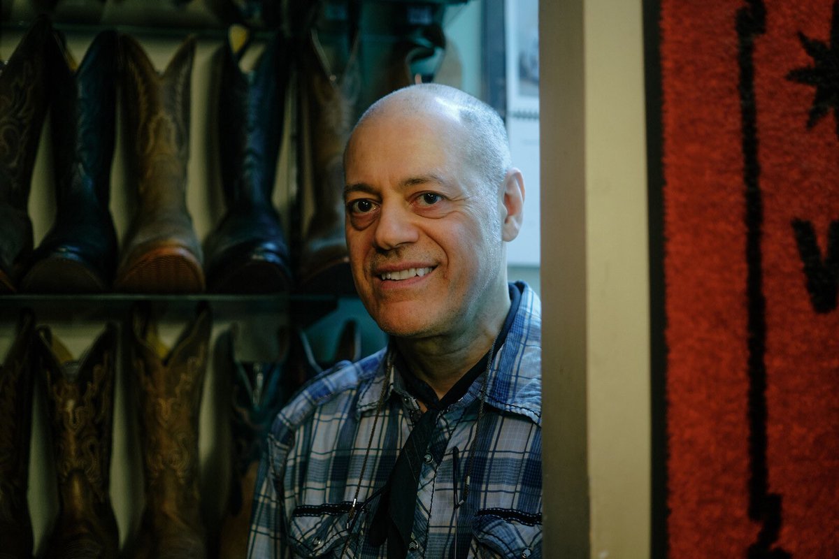 RIFilmFest's tweet photo. Flickers is excited to include “Johnny Libertella : One Million Smiles” directed by Bruno Dramatik in RIIFF 2024!
We follow Johnny Libertella, who for over 30 years, has manned the counter of his footwear shop which specializes in cowboy boots.
#RIIFF2024 #documentaryshort https://t.co/PsplY7iYww