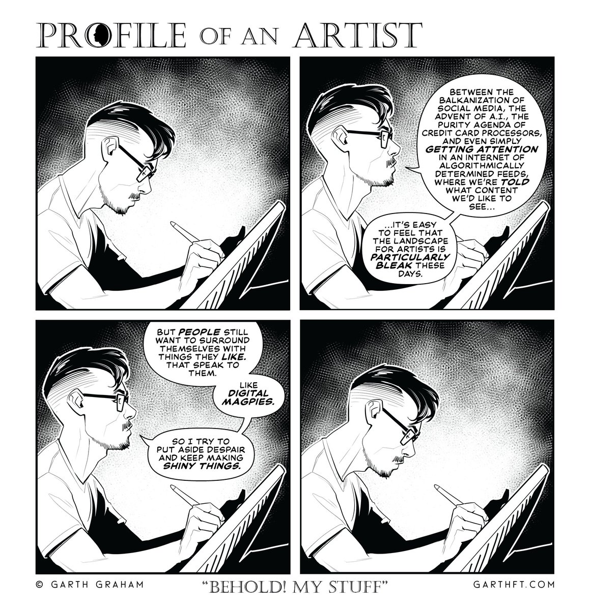 GarthFT's tweet photo. It can seem daunting, making a go of it as an artist, but so long as people are people, they will want to surround themselves with beautiful things and artists will be ok. https://t.co/oBKtJJ6S4a