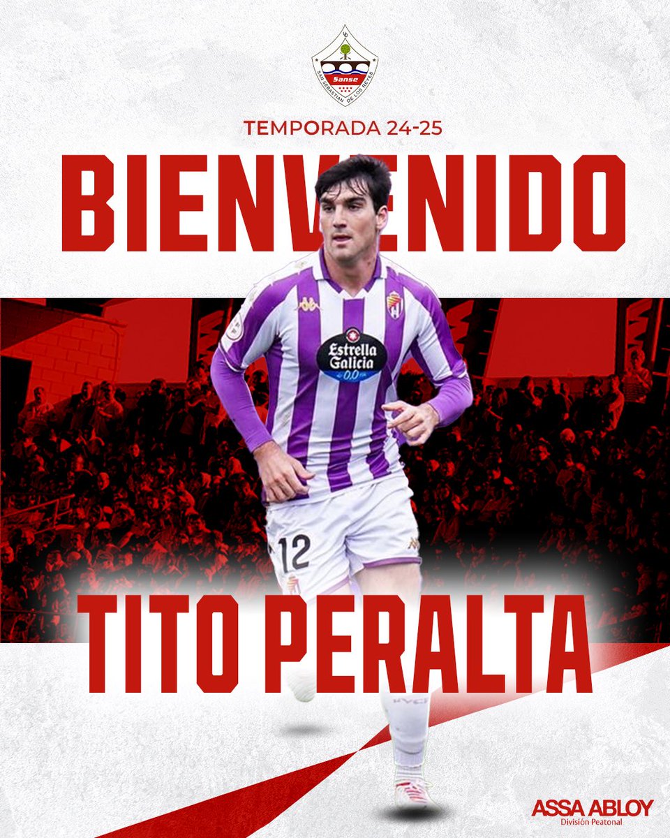 🚨𝗖𝗢𝗠𝗨𝗡𝗜𝗖𝗔𝗗𝗢 𝗢𝗙𝗜𝗖𝗜𝗔𝗟 | 

🤩 Tito Peralta se incorpora a la plantilla del primer equipo de la U.D. Sanse.

🚪 <a href="/assaabloyentes/">ASSA ABLOY Entrance Spain</a> te abre las puertas de tu nueva casa.

‼️ Bienvenido a la familia #TitoSansero 

🔗 lc.cx/Ym51kW