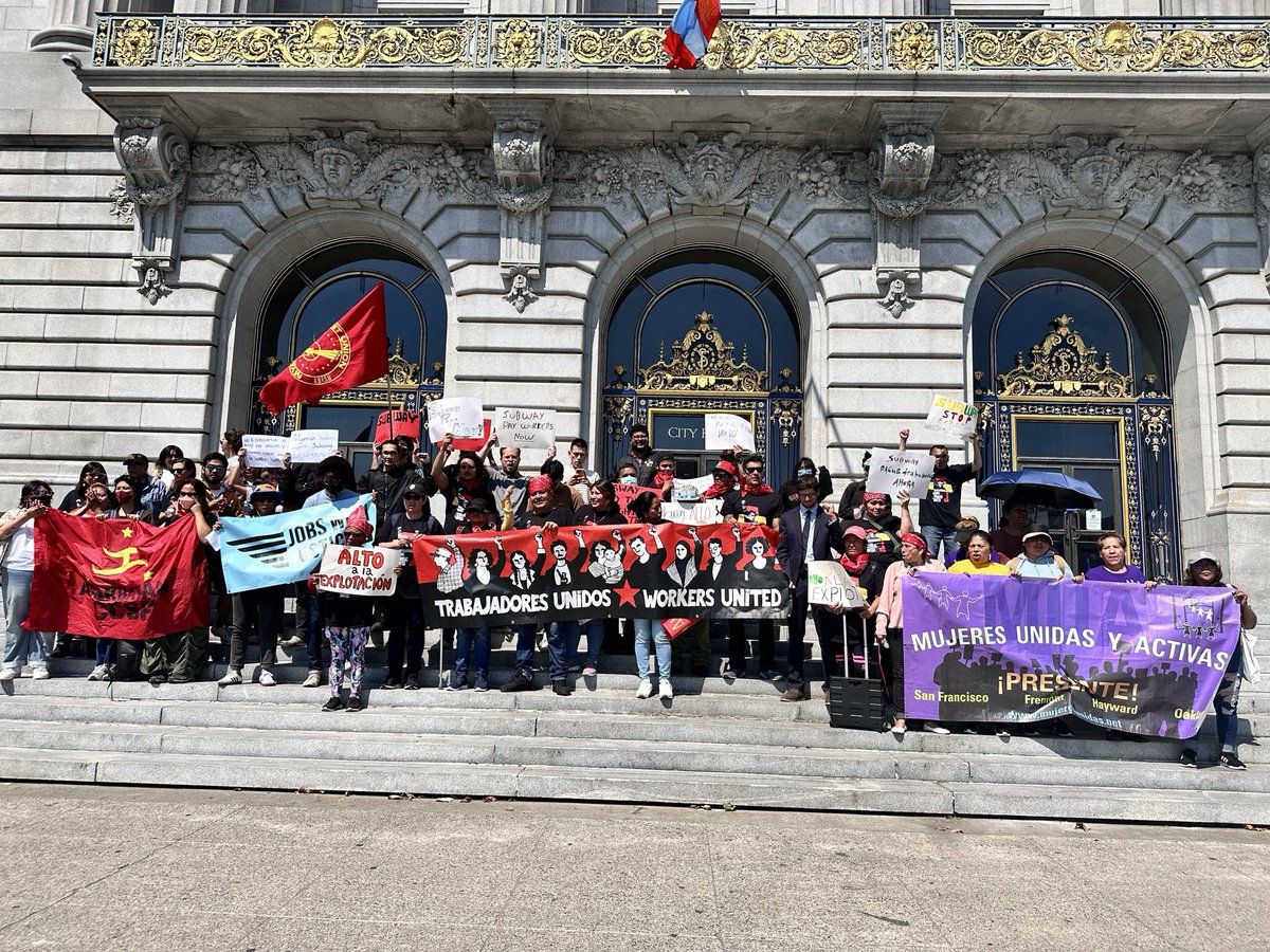 TODAY: Current Subway worker ilsi Rivas and former Subway employees Roxana Garcia speak out about their experiences of being underpaid, not receiving breaks, &amp; facing aggression &amp; retaliation when addressing their stolen wages. POWER POWER ✊
 Watch LIVE: facebook.com/tuwubayarea/
