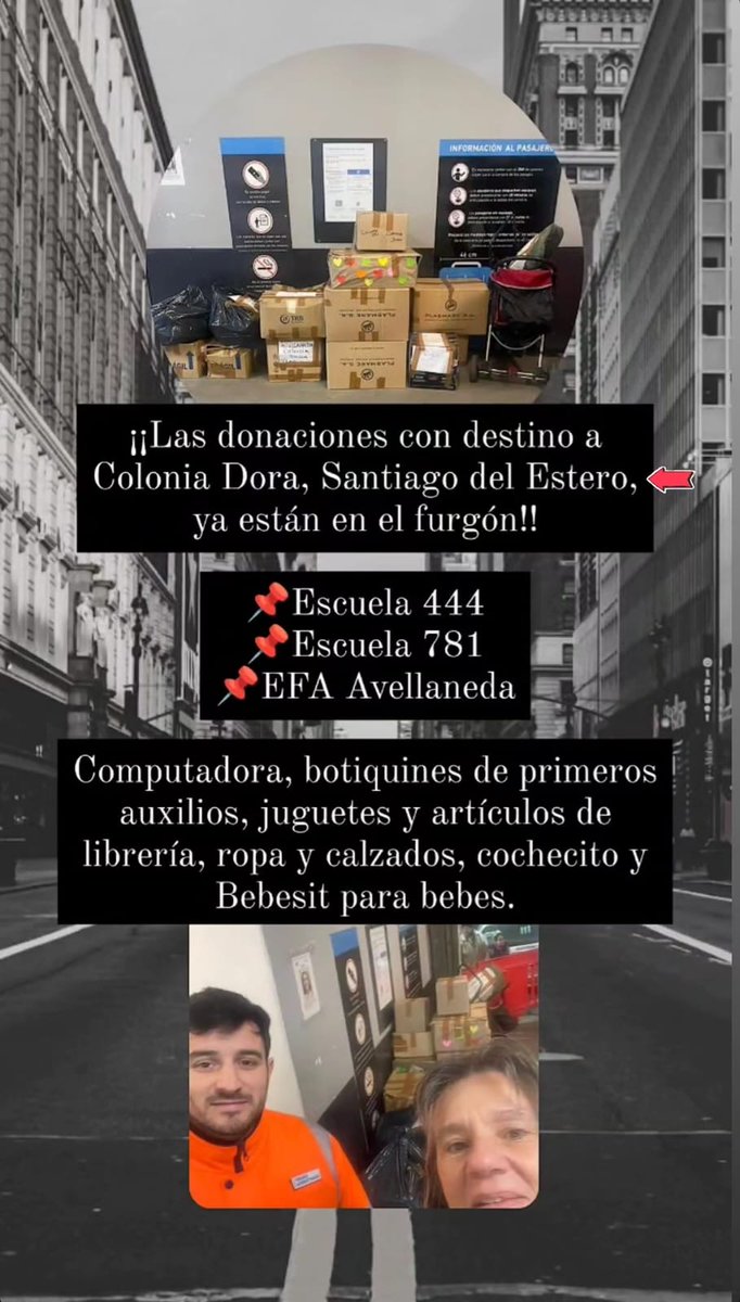 Solidaridad en su máxima expresión ☺️
Tus donaciones + un flete solitario + <a href="/TrenesArg/">Trenes Argentinos</a>
 #DFAlogística