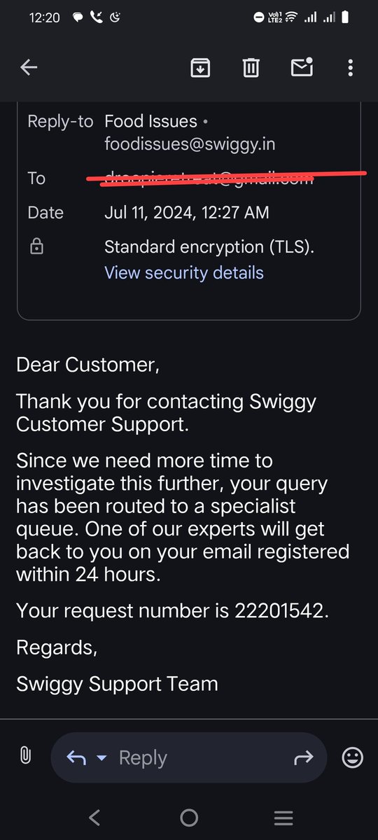 Tx <a href="/SwiggyCares/">Swiggy Cares</a>. <a href="/Swiggy/">Swiggy</a>. Looks like your customer care deserves <a href="/ReheSamay/">Samay Raina</a>.