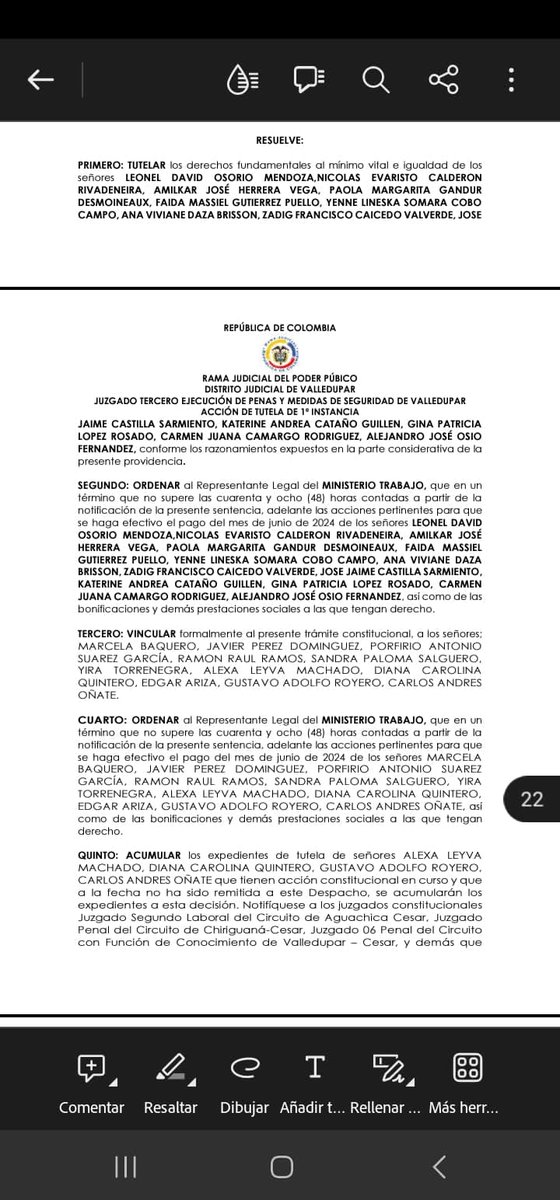 SINTRAMÉRITO (@sintramerito) on Twitter photo Juez ampara los derechos fundamentales de funcionarios del <a href="/MintrabajoCol/">MinTrabajo</a> que no recibieron salarios por parte de la Ministra <a href="/GloriaRamirezRi/">GloriaRamirezRios</a> y su Viceministro <a href="/jaramillojassir/">IvánDaniel Jaramillo</a> Juez ampara los derechos fundamentales de funcionarios del <a href="/MintrabajoCol/">MinTrabajo</a> que no recibieron salarios por parte de la Ministra <a href="/GloriaRamirezRi/">GloriaRamirezRios</a> y su Viceministro <a href="/jaramillojassir/">IvánDaniel Jaramillo</a>