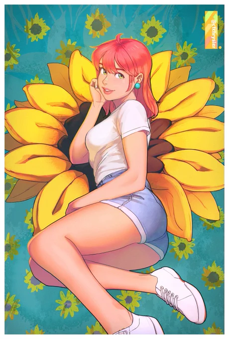 touched up an old Annie drawing from 2018!