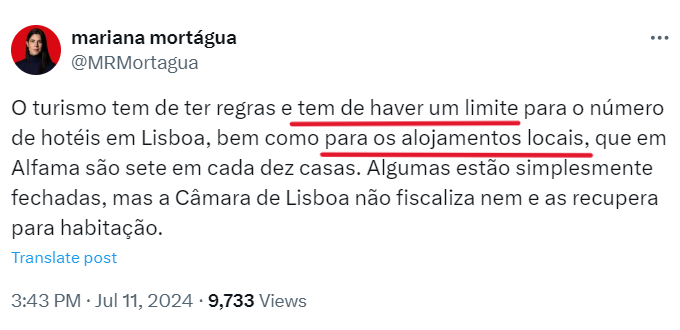 Pard_AL_Azul's tweet photo. @MRMortagua disse, hoje, que tem de haver limites para o Alojamento Local. Menos de quatro horas depois, disse que foi mesmo o Bloco que, em 2017, criou limites ao AL. Mariana Mortágua desmentiu-se a si própria, sem qualquer pudor. Ainda há dúvidas que ela mente sobre o AL?