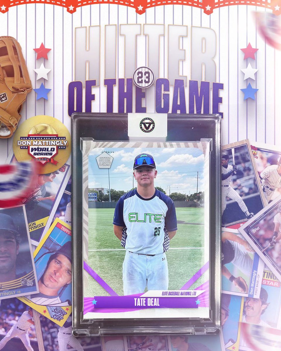 #MattinglyWS F: <a href="/coeliteathletic/">Elite Athletic Training & Consulting</a> National 17U 3, Marucci Elite Texas LaTorre 17U 2
PoG: Cooper Vais 5 IP, 11K, 1 ER, 2H
Hitter: <a href="/tatedeal/">Tate Deal</a> 2-3, 2B, 3B, RBI, 2R, BB