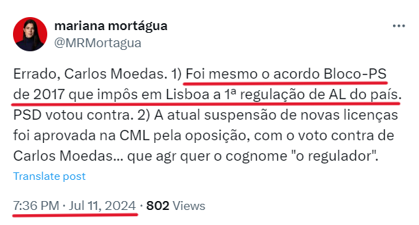 Pard_AL_Azul's tweet photo. @MRMortagua disse, hoje, que tem de haver limites para o Alojamento Local. Menos de quatro horas depois, disse que foi mesmo o Bloco que, em 2017, criou limites ao AL. Mariana Mortágua desmentiu-se a si própria, sem qualquer pudor. Ainda há dúvidas que ela mente sobre o AL?