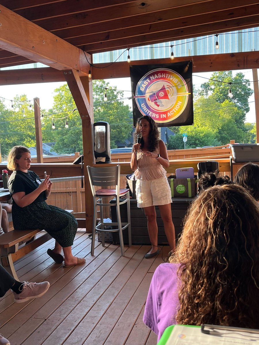 nashtivists's tweet photo. Great turnout again at our meeting last night! Thanks again to @eastnashbeer for hosting, @TNAdvocatesPP for the pizza, to all our candidates and to our attendees who addressed all 99 post cards to unregistered voters for @NWPCTN! You all rock! #UnitersInAction https://t.co/zgkiRQHRjI