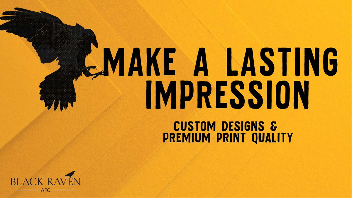 blackravenafc's tweet photo. When the world has gone digital, printed materials can help you stand out from the crowd and make a lasting impression.

For elevated business cards, letterhead, mailers, swag, or something completely unique, call Black Raven AFC.

#PrintMarketing #BusinessCards #Letterhead #SWAG https://t.co/CW41rgoMZz