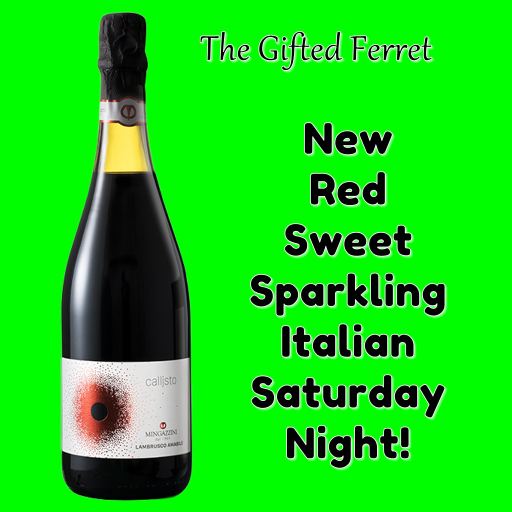 TheGiftedFerret's tweet photo. This may be our last Wine Tasting but come try our new Italian wine with intense, vinous and wide notes with aromas of cherry, blackberries and mature fruits. Pleasantly full through the palate, light tannins lead to a fresh, fruity and agreeable finish. https://t.co/v09353bdt7