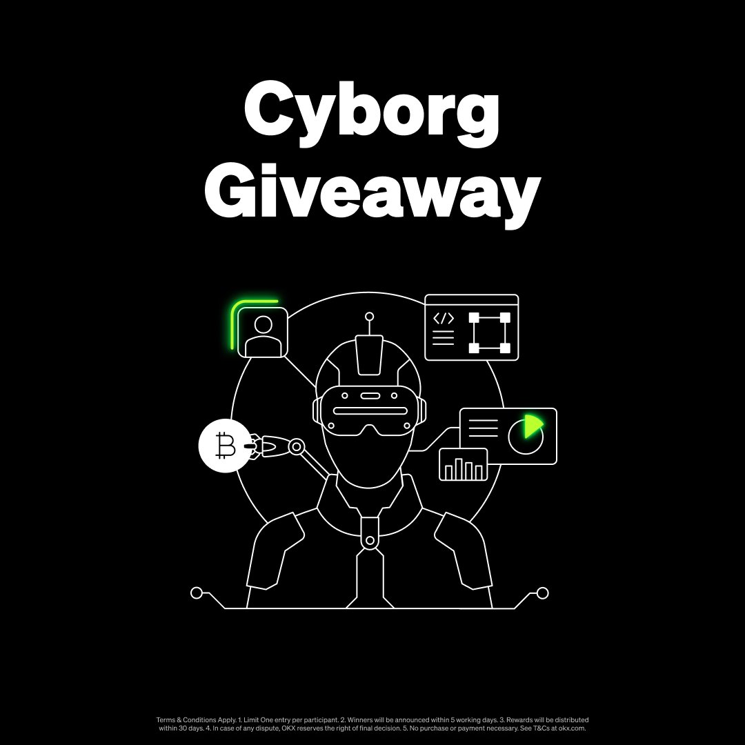 Do you command bots to conquer the markets? Calling the 'Cyborg' squad. 🤖

We're giving 1 Cyborg trader 2 SOL 🦾

Simply:
◾️ Follow <a href="/okx/">OKX</a>
◾️ Comment #TraderVibe 
◾️ Tag 3 friends + RT

Ends: July 12 @ 5 PM UTC.