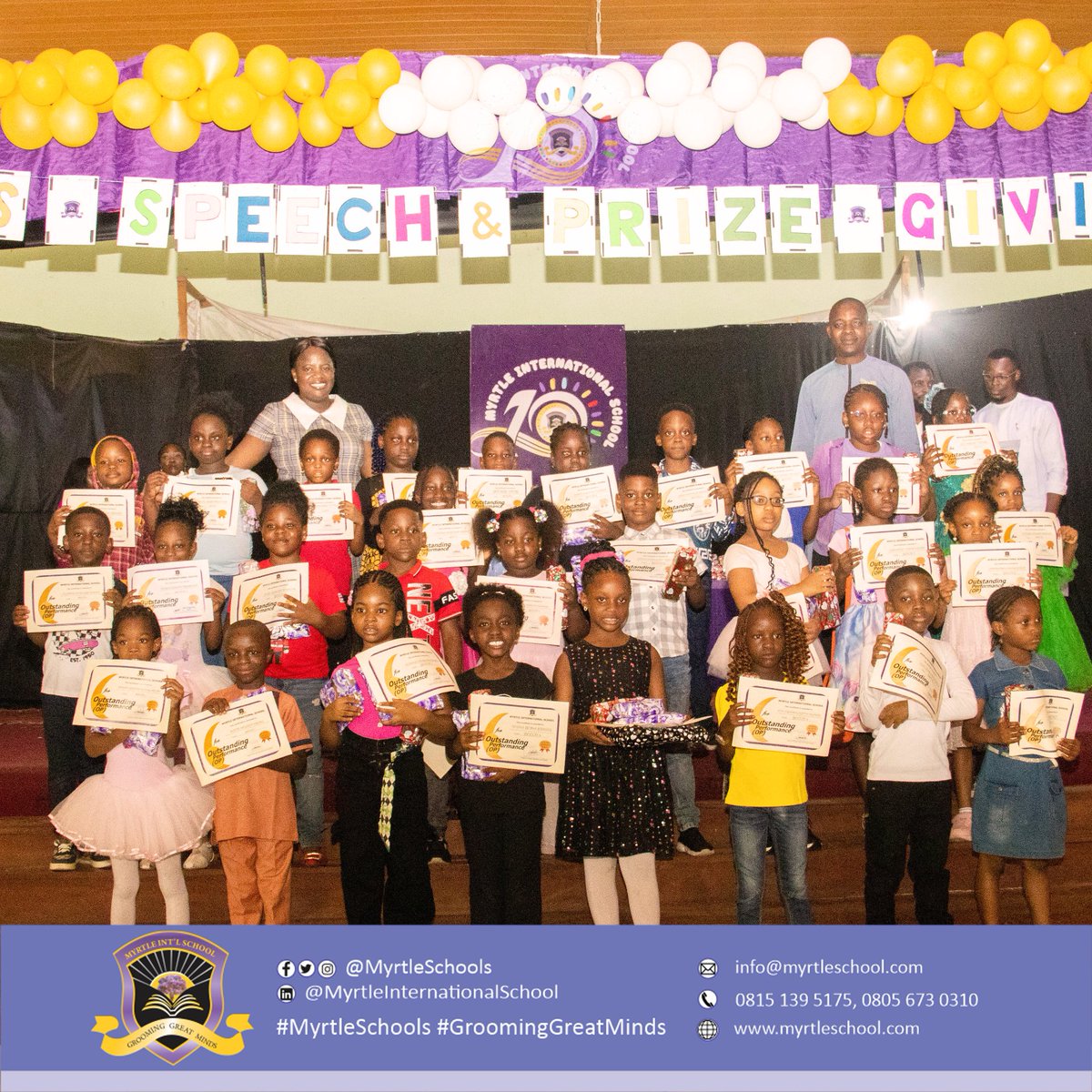 myrtleschools's tweet photo. Academic Excellence &amp; Character Shine! 

We proudly celebrated our primary section's top achievers in academics and exemplary behaviour during the 2023/2024 academic session! 

#AcademicExcellence #CharacterMatters #PrizeGivingCeremony #MyrtleInternationalSchool #MyrtleAt10 https://t.co/C30RtCFHyQ
