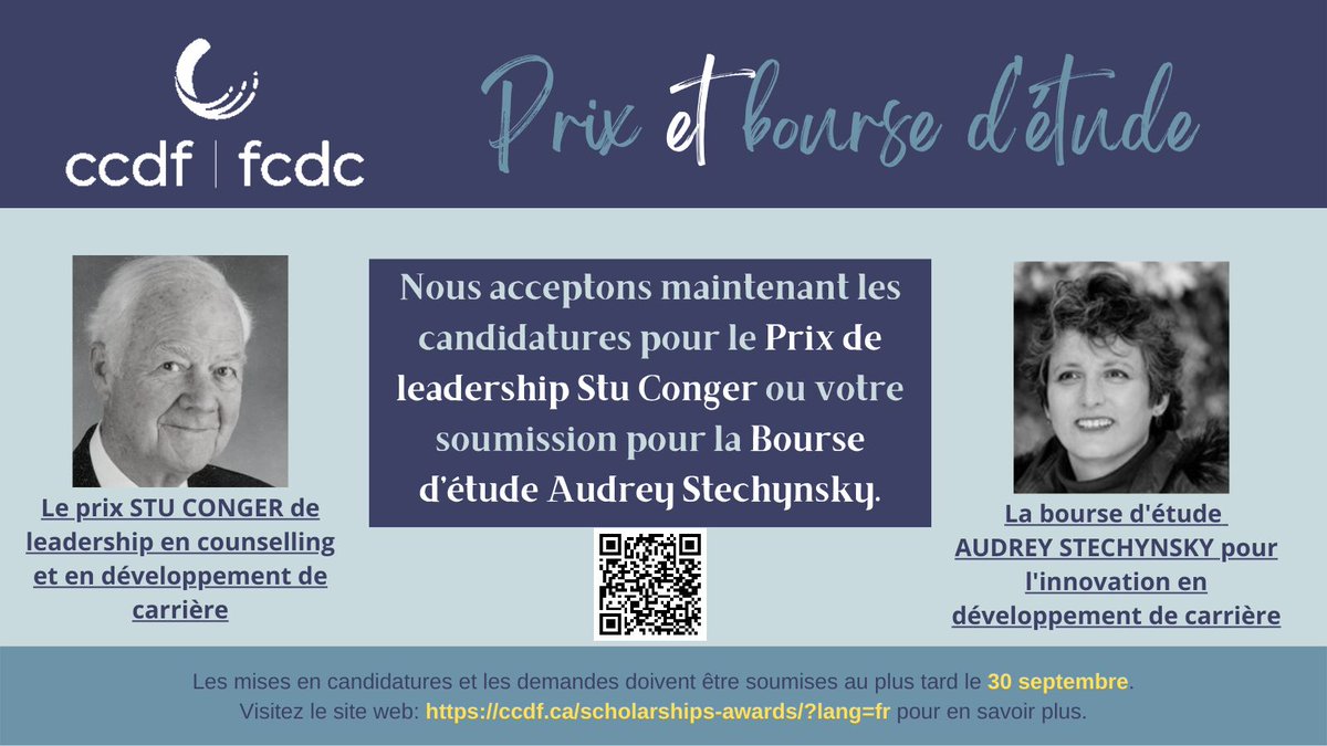 CCDF-FCDC (@ccdffcdc) on Twitter photo Des nouvelles passionnantes ! La FCDC accepte maintenant les nominations pour le prix Stu Conger et la bourse Audrey Stechynsky ! Cliquez ici pour plus d'informations ! -->ccdf.ca/awards-funding/ Des nouvelles passionnantes ! La FCDC accepte maintenant les nominations pour le prix Stu Conger et la bourse Audrey Stechynsky ! Cliquez ici pour plus d'informations ! -->ccdf.ca/awards-funding/