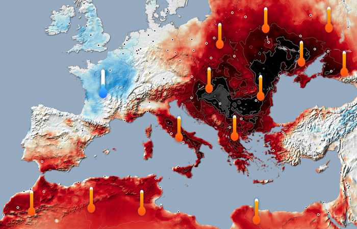 🌡️ Si la #canicule ne fait pas parler d'elle en France, plusieurs pays d'#Europe sont actuellement en alerte ROUGE ! Une #chaleur record s'observe aussi aux #USA, en #Afrique, au #MoyenOrient ou en #Asie... Notre article ➡️ shorturl.at/C5MTB