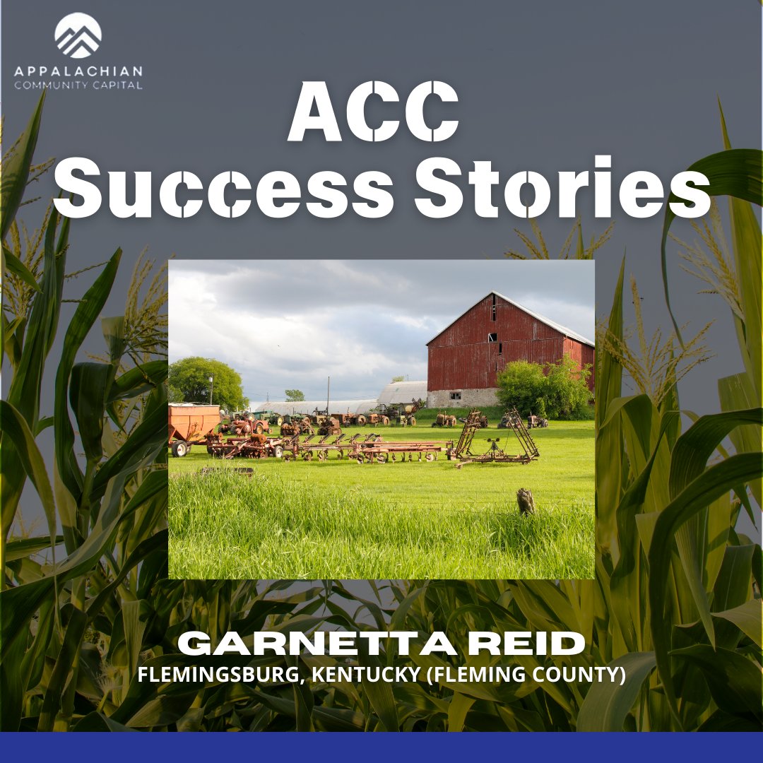 acc_cdfi's tweet photo. Garnetta Reid, a cattle farmer in Fleming County, KY had her barn damaged by a tornado in March 2017. Thanks to the SOAR/ACC Farm Loan fund, she can finally make the necessary repairs!

Read more ACC success stories: 

https://t.co/ZUUZ9yKzHv https://t.co/4H6r5d1lXE