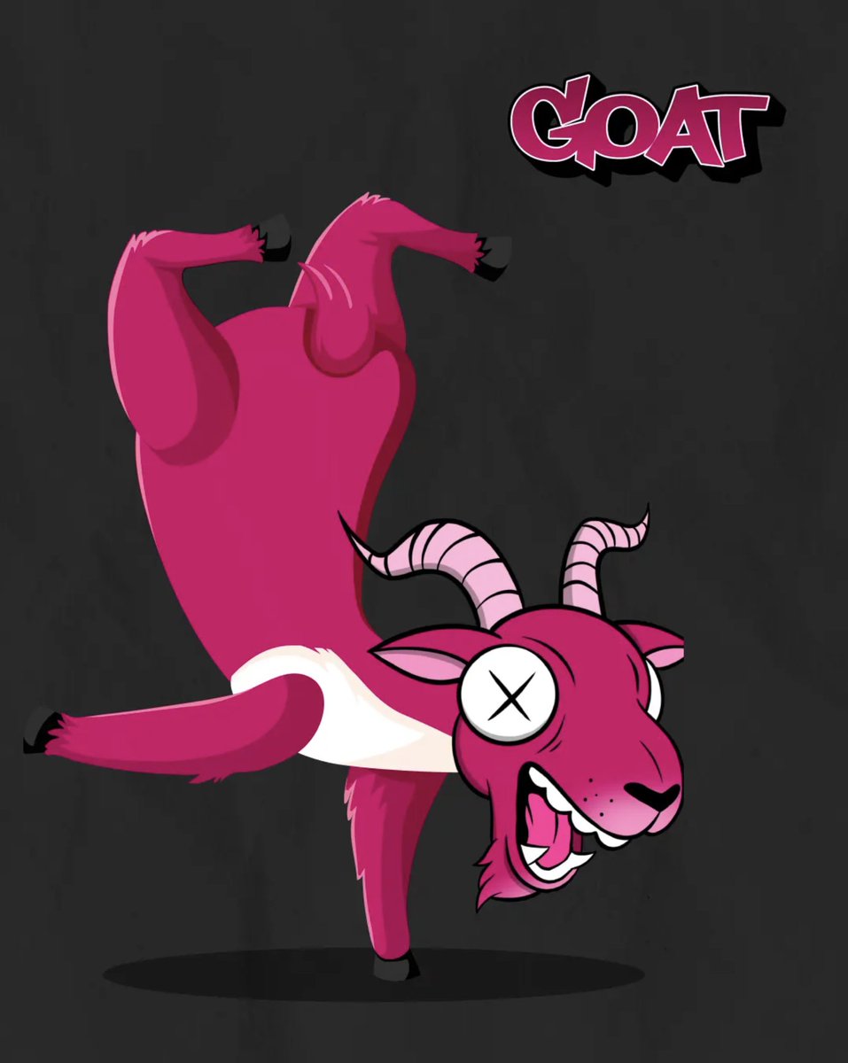 Just did a double backflip. Nailed it. This goat's agility is fueled by pure $GOAT power!
