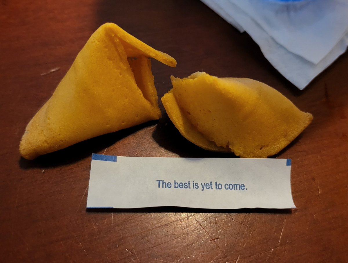 This is one time the fortune cookie was right!!!