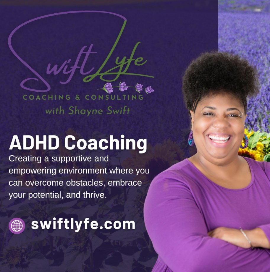 Mssas_2000's tweet image. 🌟 Exciting News! 🌟

I am thrilled to announce the launch of the Swift Lyfe Coaching &amp;amp; Consulting website! 🎉
At Swift Lyfe, we&apos;re dedicated to empowering individuals w/ADHD to navigate their unique challenges &amp;amp; unlock their full potential

#SwiftLyfe #ADHDCoaching #lifecoach