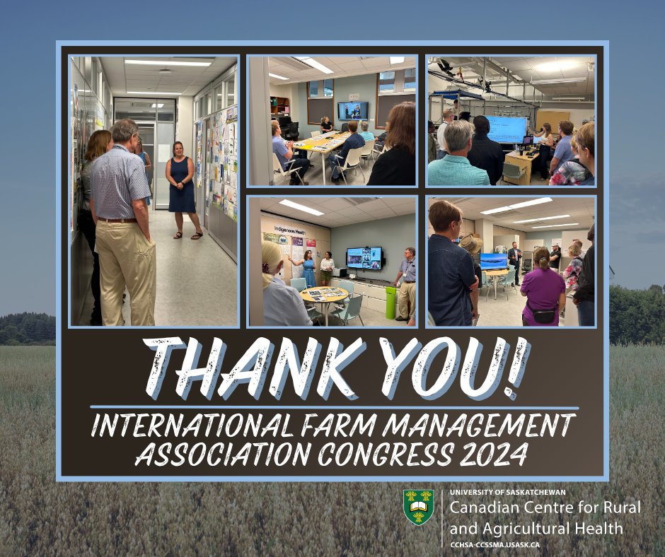 USaskCCRAH's tweet photo. Thank you to @ifma2024 for stopping by the Centre this morning! We had a fantastic time sharing our research programs and services with you. Enjoy the rest of your conference! @RaDAR_Usask @SaskAgSafety @usask #IFMA24 https://t.co/EQYn0BvRjU