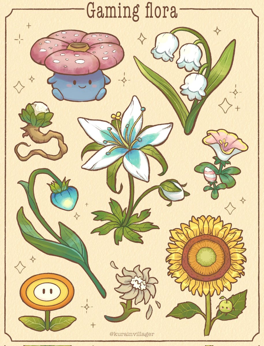 KurainVillager's tweet image. Gaming flora 🎮🌻🌱✨